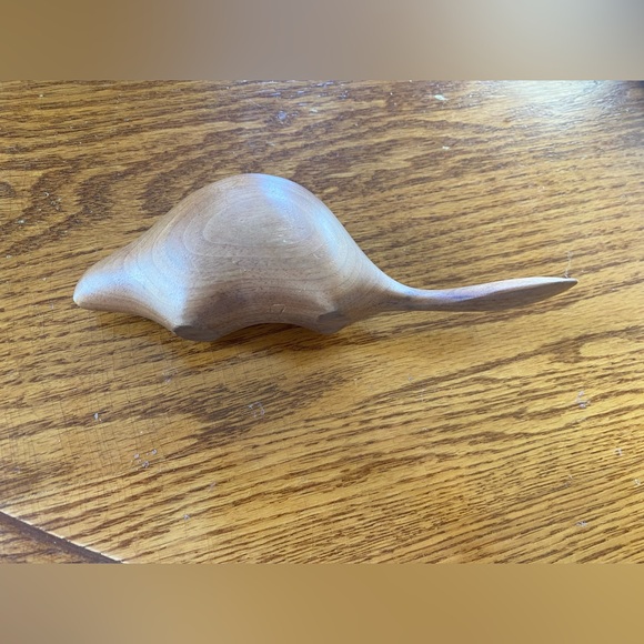 60’s Wooden Carved Beaver Signed Middleton Canada - Picture 3 of 4